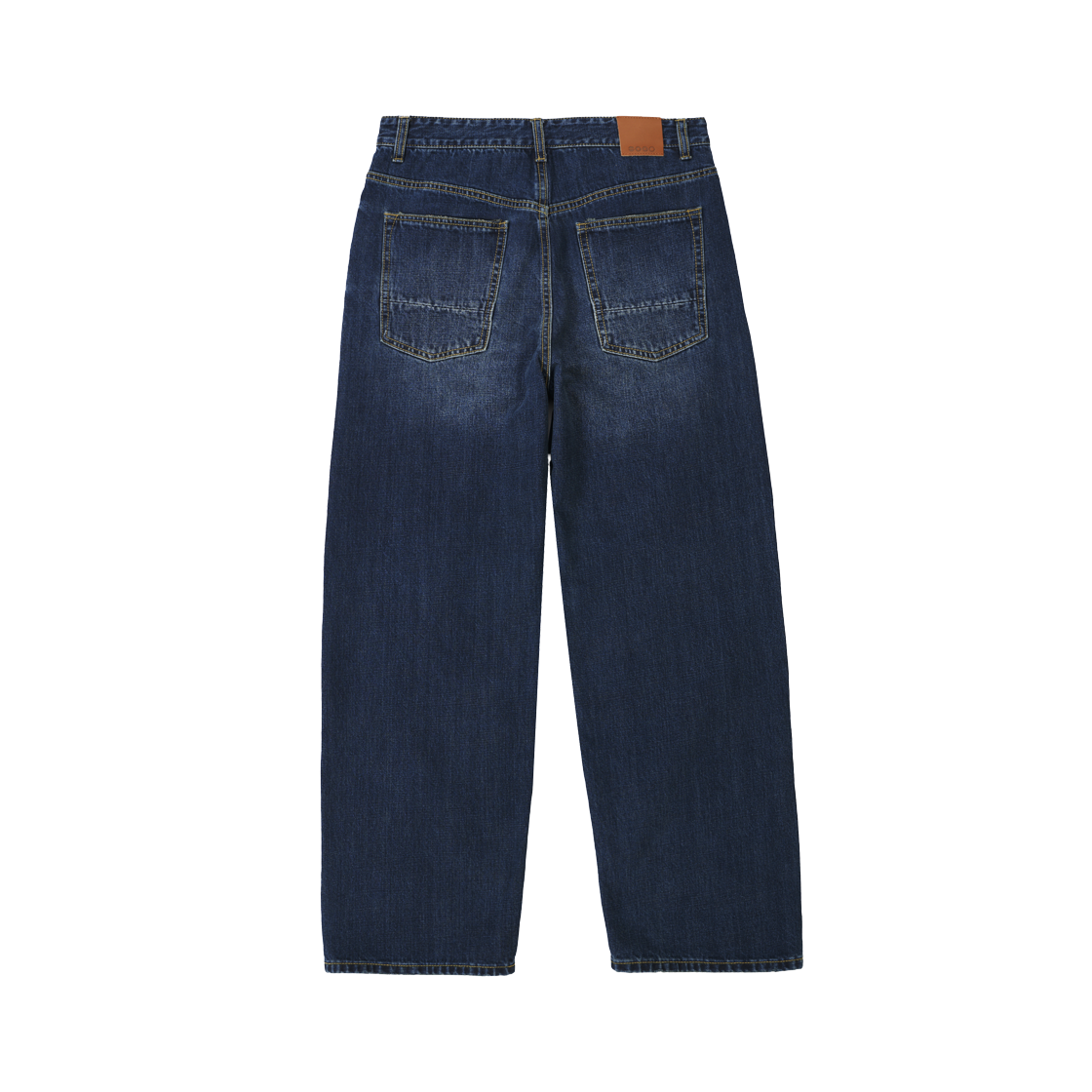 률앤와이 데님 와이드 셀비지 롤업 팬츠 다크 블루 C5(Ryul+Wai: Denim Wide Selvedge Roll Up Pants D Blue C5) - 2