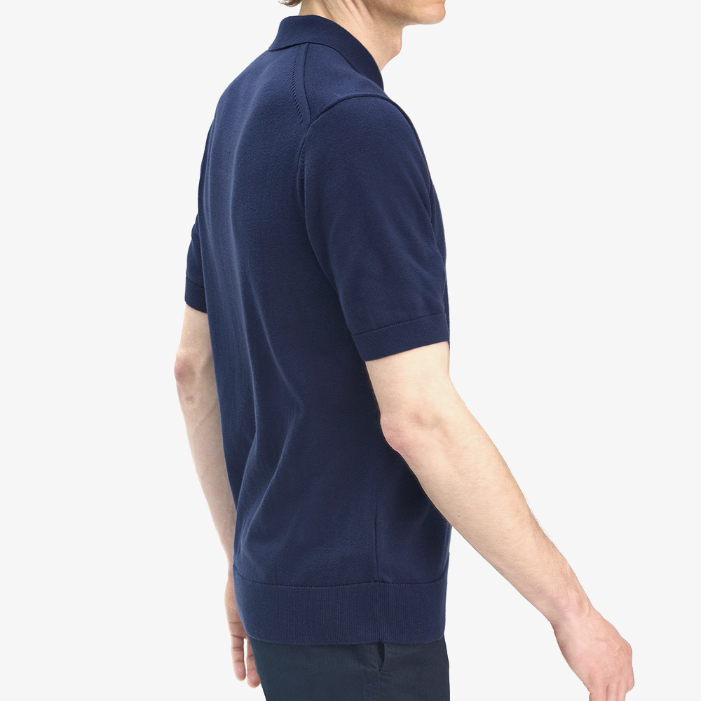 프레드페리 숏 슬리브 코튼 니트 셔츠 테니스 블루(Fred Perry Cotton Knitted Shirt Tennis Blue) - 6