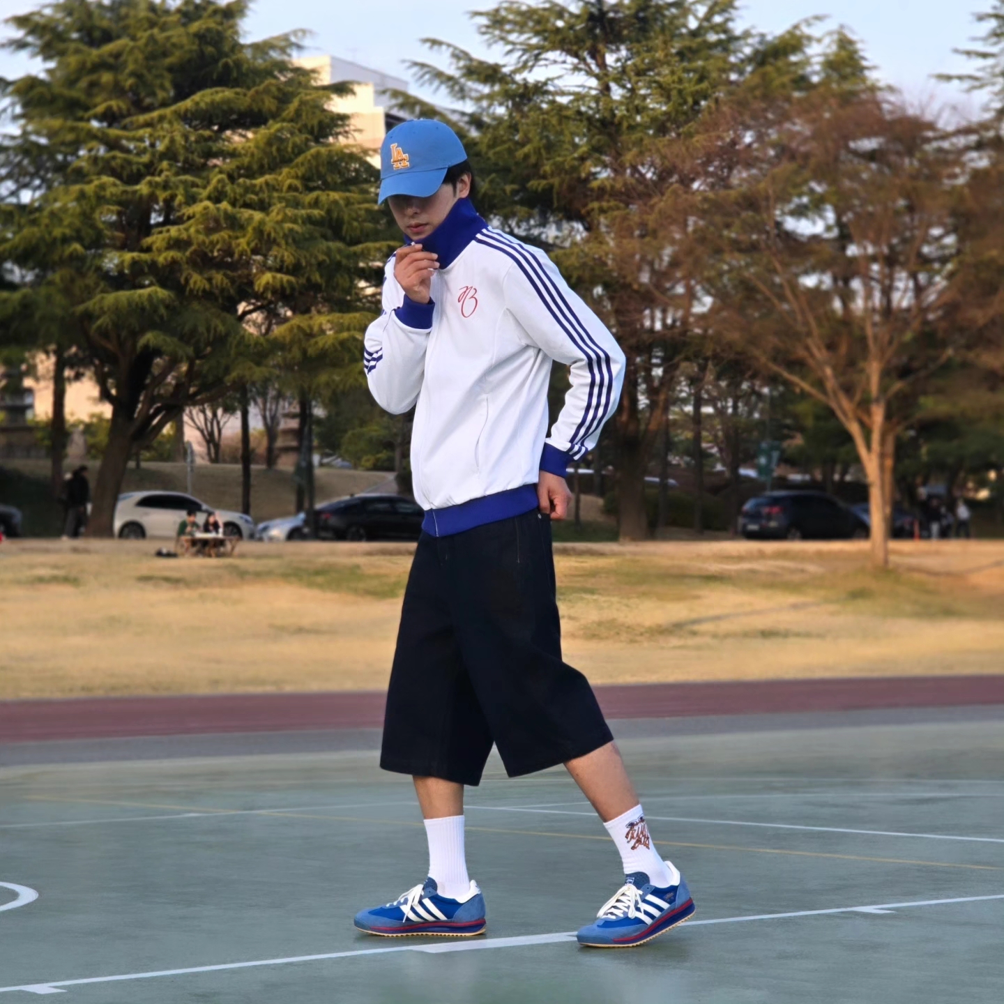 Adidas Jude Bellingham Sports Jacket White - KR Sizing, Adidas Jude Bellingham Sports Jacket White - US Sizing 착용 스타일 - 8