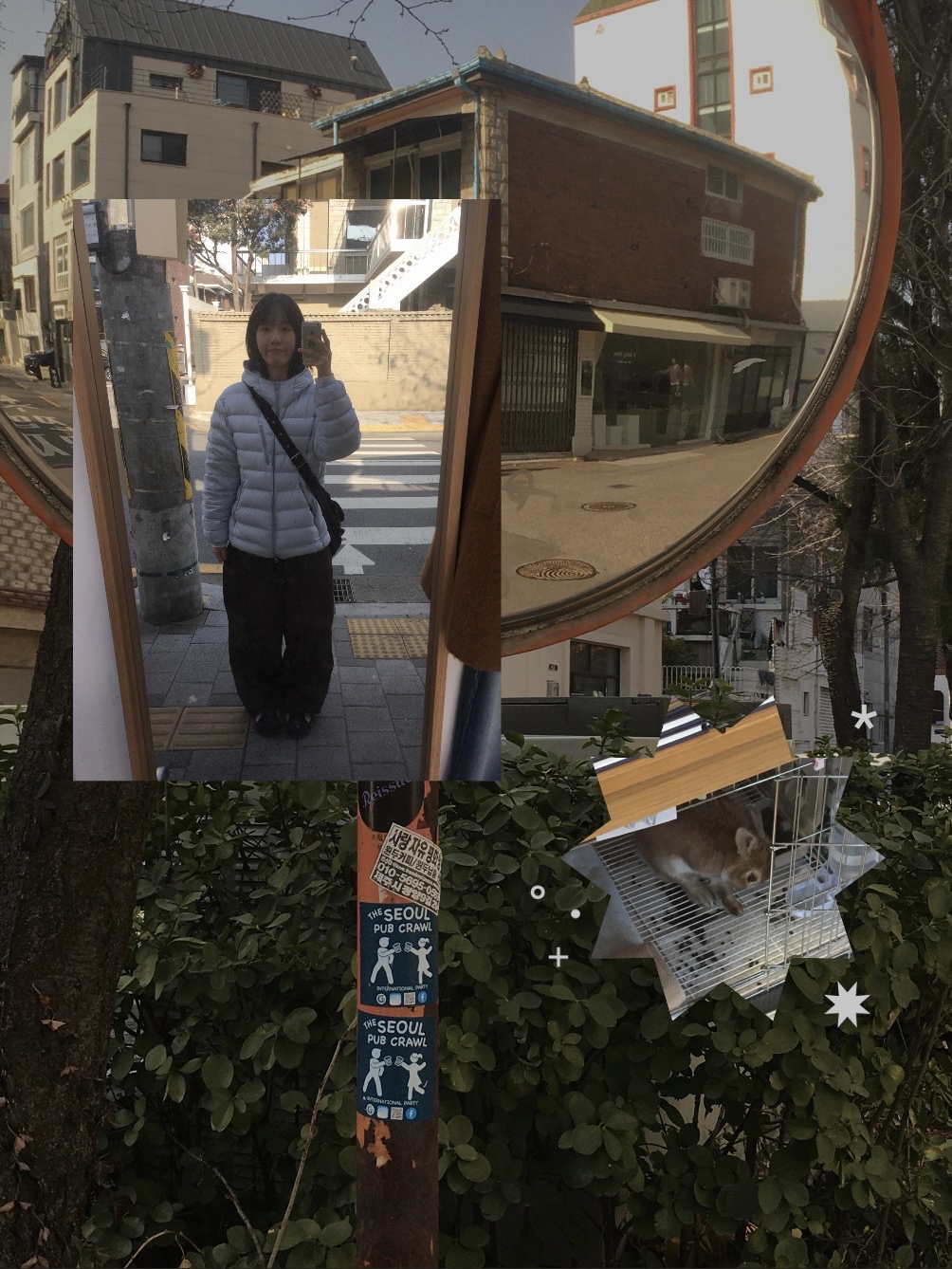 Musinsa Standard City Leisure Hooded Light Down Jacket Cloudy Blue, Keen Jasper Rocks SP Sneakers Beige 착용 스타일 - 2