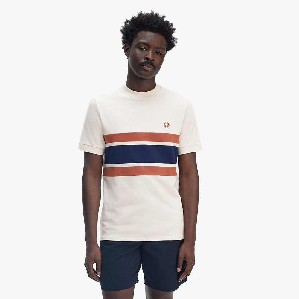 프레드페리 패널 티셔츠 라이트 에크루(Fred Perry Panelled T-Shirt Light Ecru) - 4