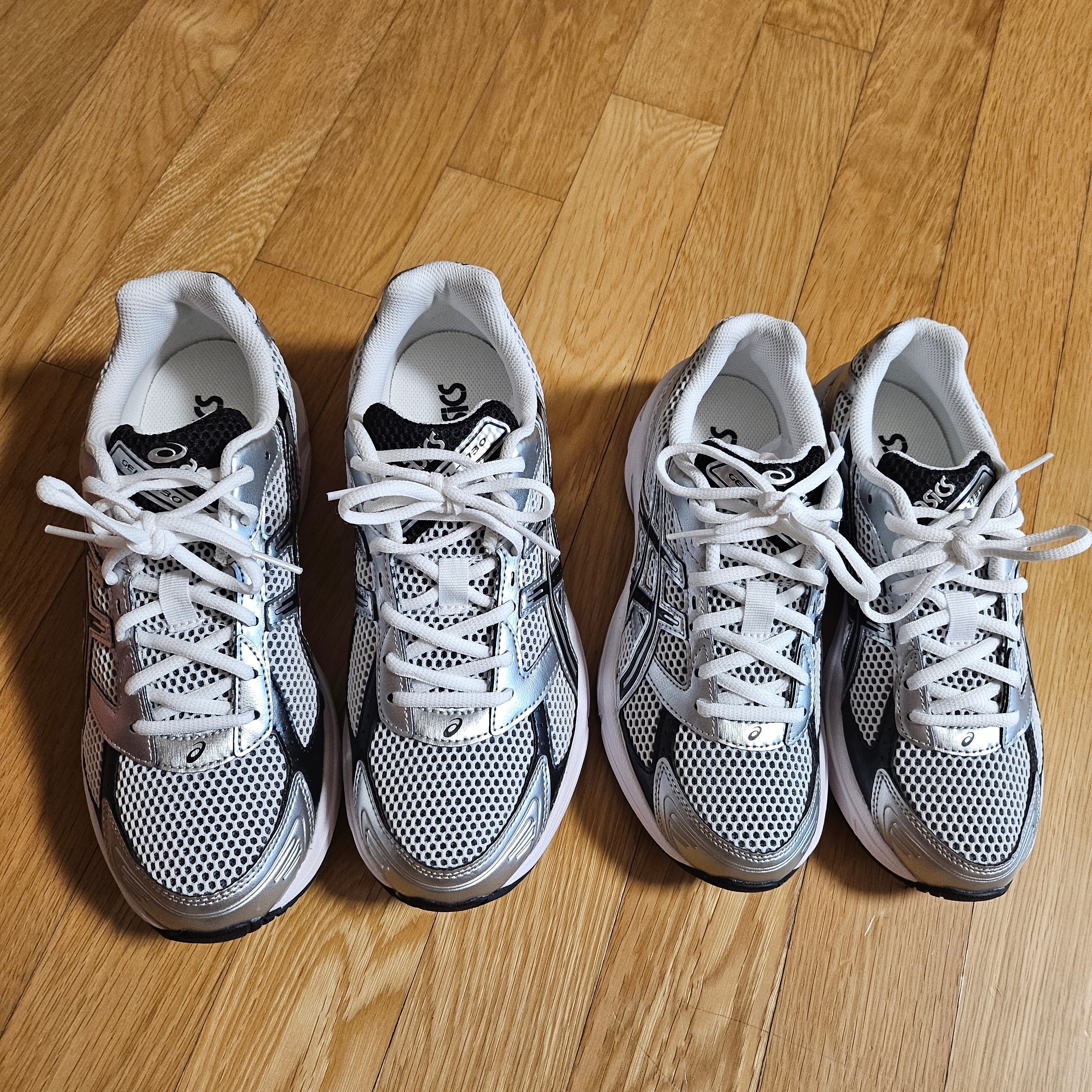 Asics Gel-1130 White Black 착용 스타일