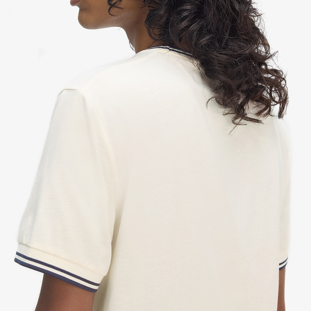프레드페리 트윈 팁 티셔츠 에크루/테니스 블루(Fred Perry Twin Tipped T-Shirt Ecru/Tennis Blue) - 6