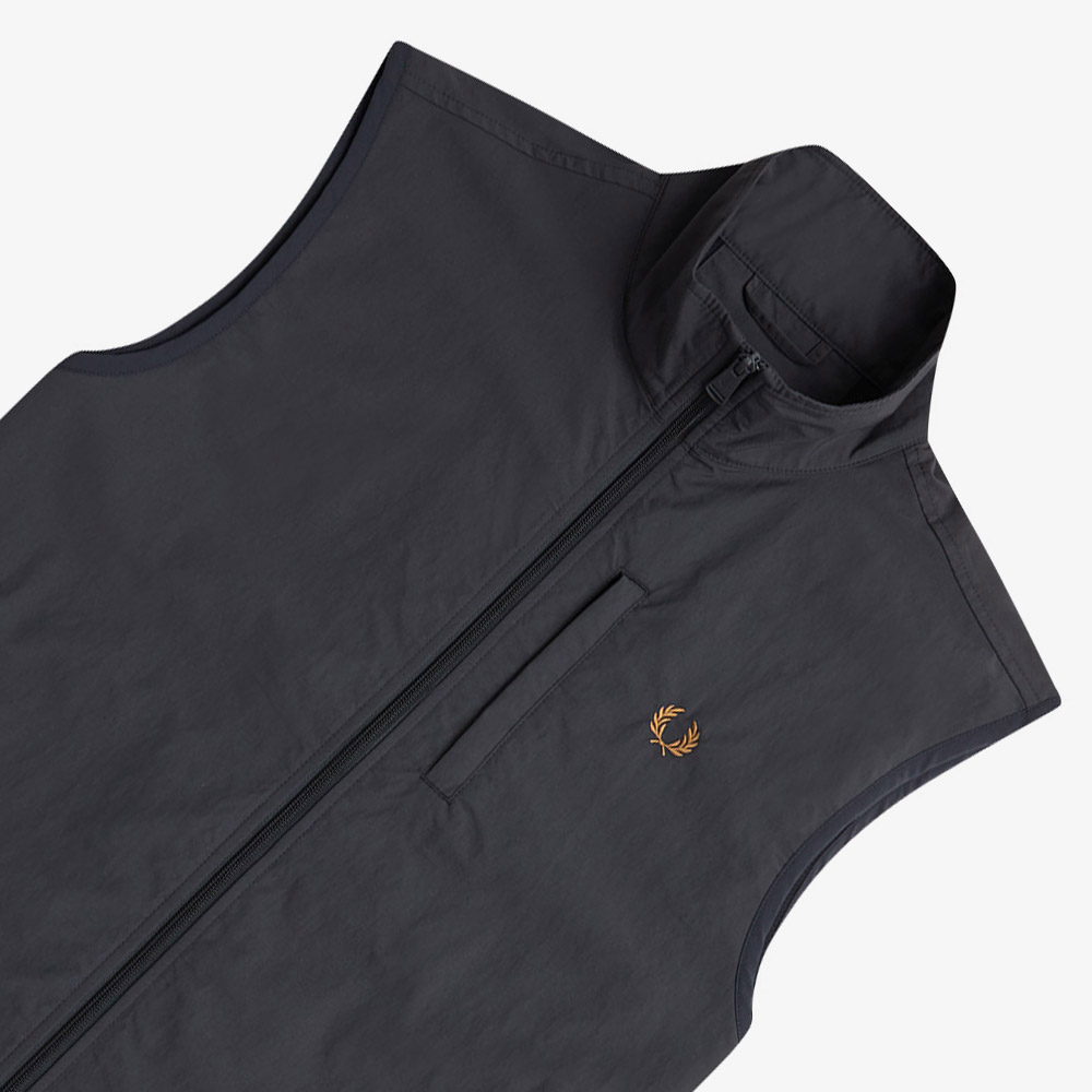프레드페리 나일론 하이넥 베스트 앵커그레이(Fred Perry Nylon Gilet Anchor Grey) - 4