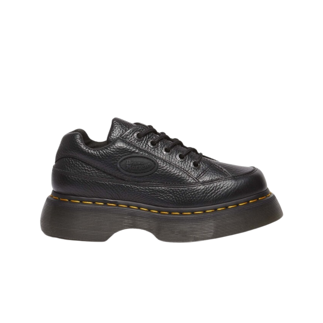 41060001 (W) Dr. Martens Buzz 5-Eye Milled Nappa Leather Shoes Black