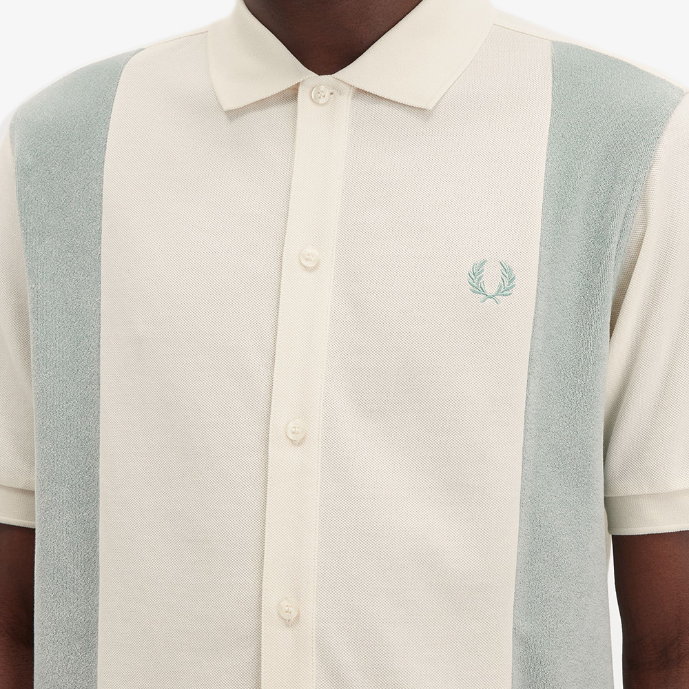 프레드페리 타월링 패널 폴로 셔츠 에크루(Fred Perry Towelling Panel Polo Shirt Ecru) - 5