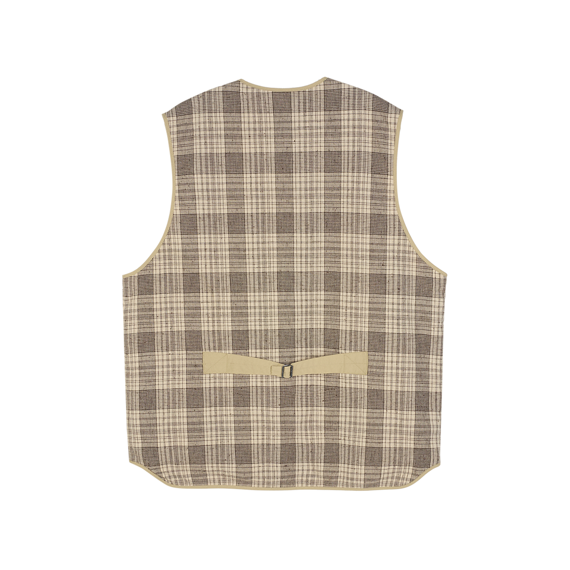 KM5BOTVWR05BR Woolrich Linen Rail Vest Brown - 25SS - #2