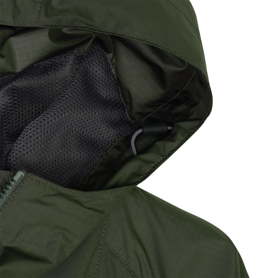 골드윈 립스탑 후드 자켓 다크 올리브 - 25SS(Goldwin Rip-Stop Hooded Jacket Dark Olive - 25SS) - 3