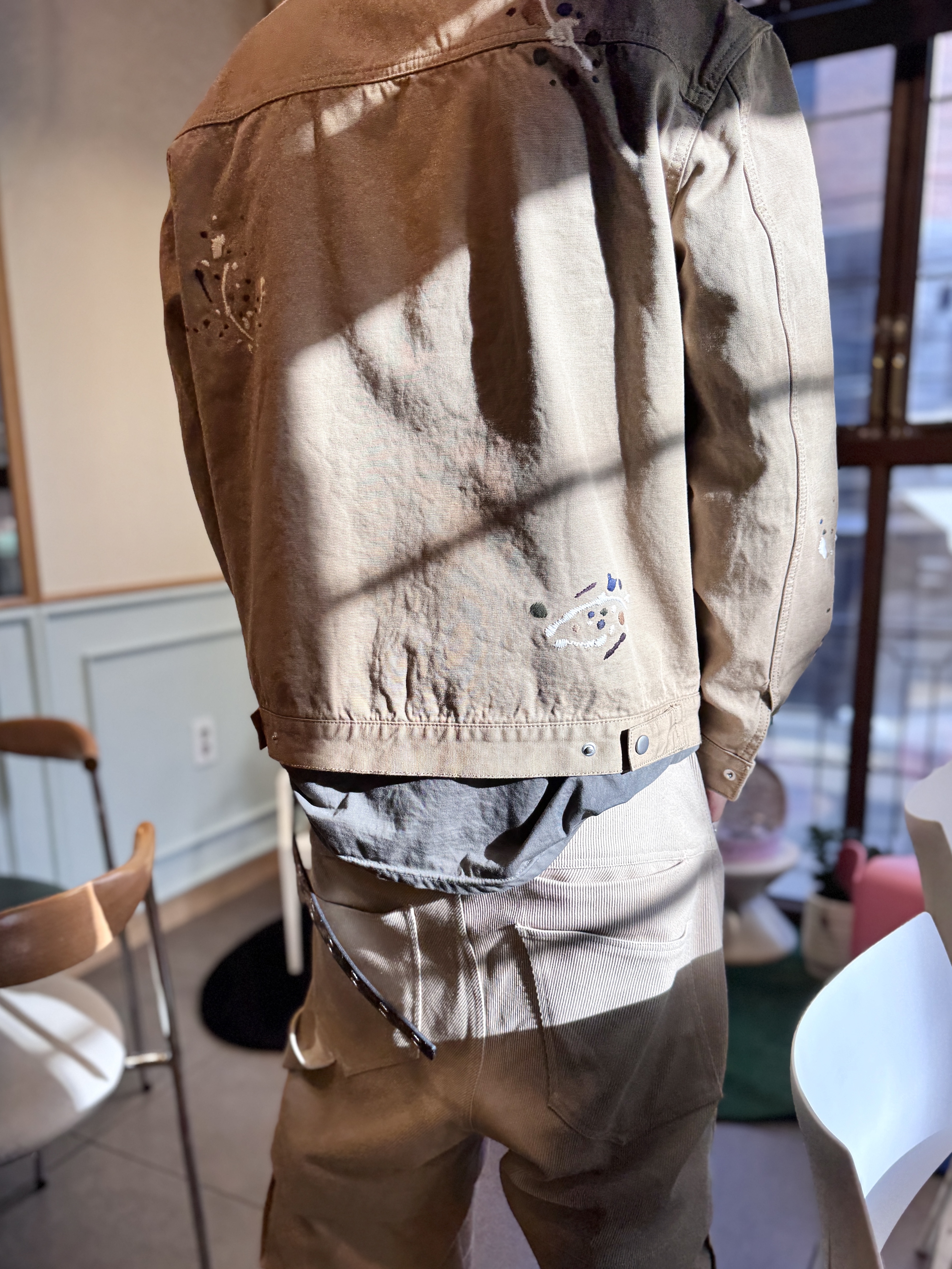 Kamien x MJD Double Hole Belt Oreo Calf Hair 착용 스타일 - 3