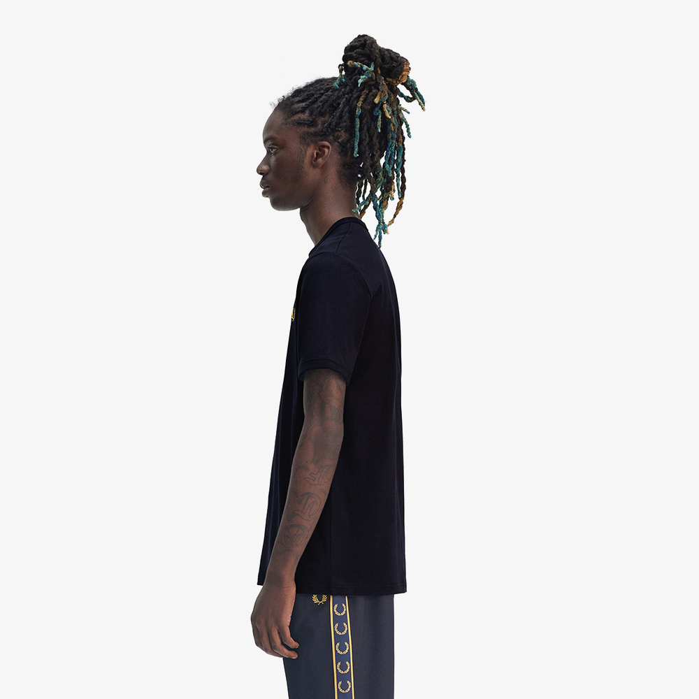 프레드페리 링어 티셔츠 네이비/허니콤(Fred Perry Ringer T-Shirt Navy/Honeycomb) - 3