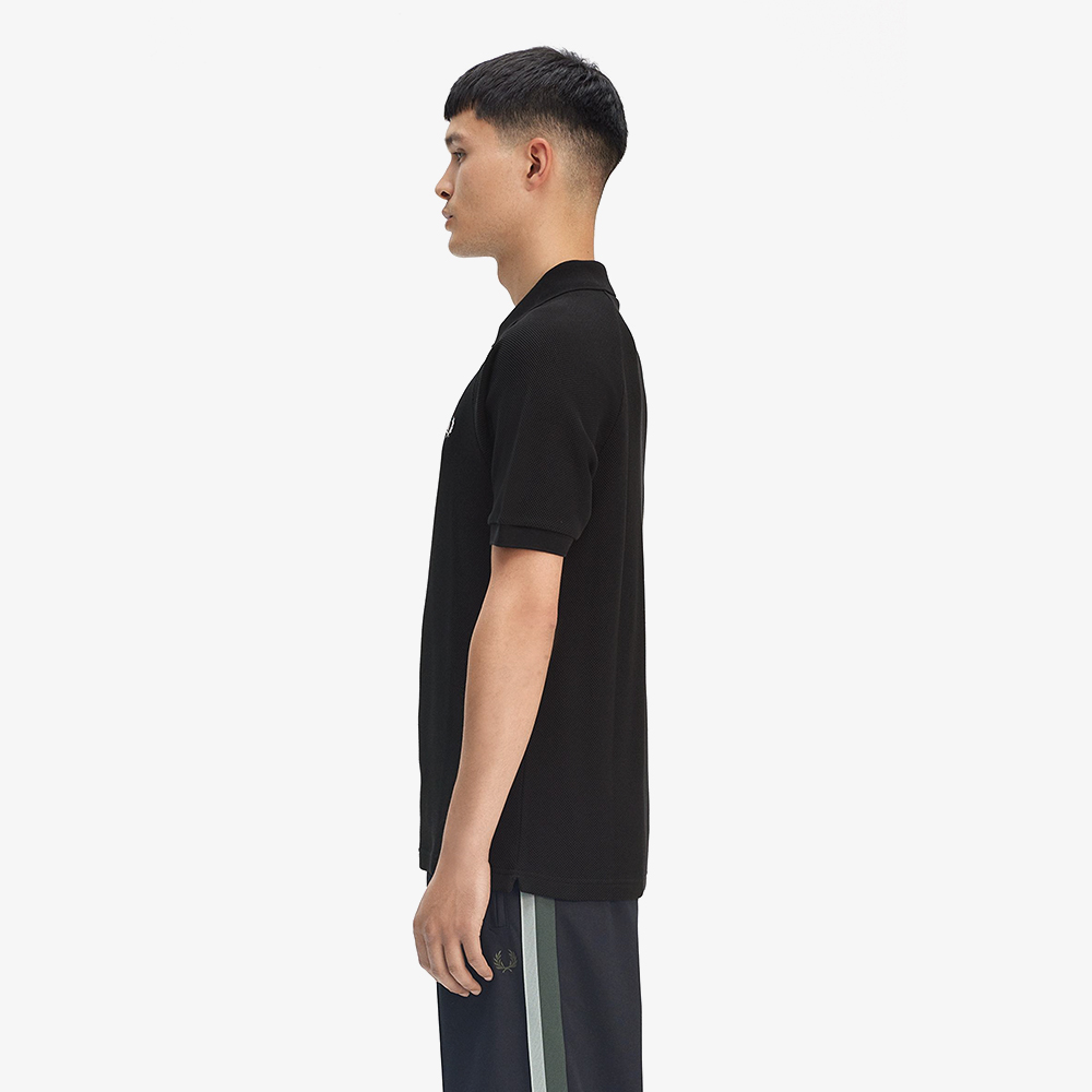 프레드페리 텍스쳐드 피케 폴로 셔츠 블랙(Fred Perry Textured Pique Polo Shirt Black) - 4