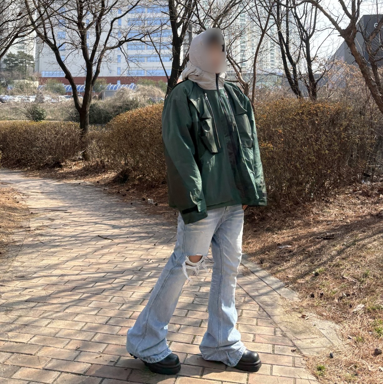 Undermycar Binadu Gashutein 6 Multi 3D Pocket Light Shell Parka Abomasnow - 24SS 착용 스타일 - 2