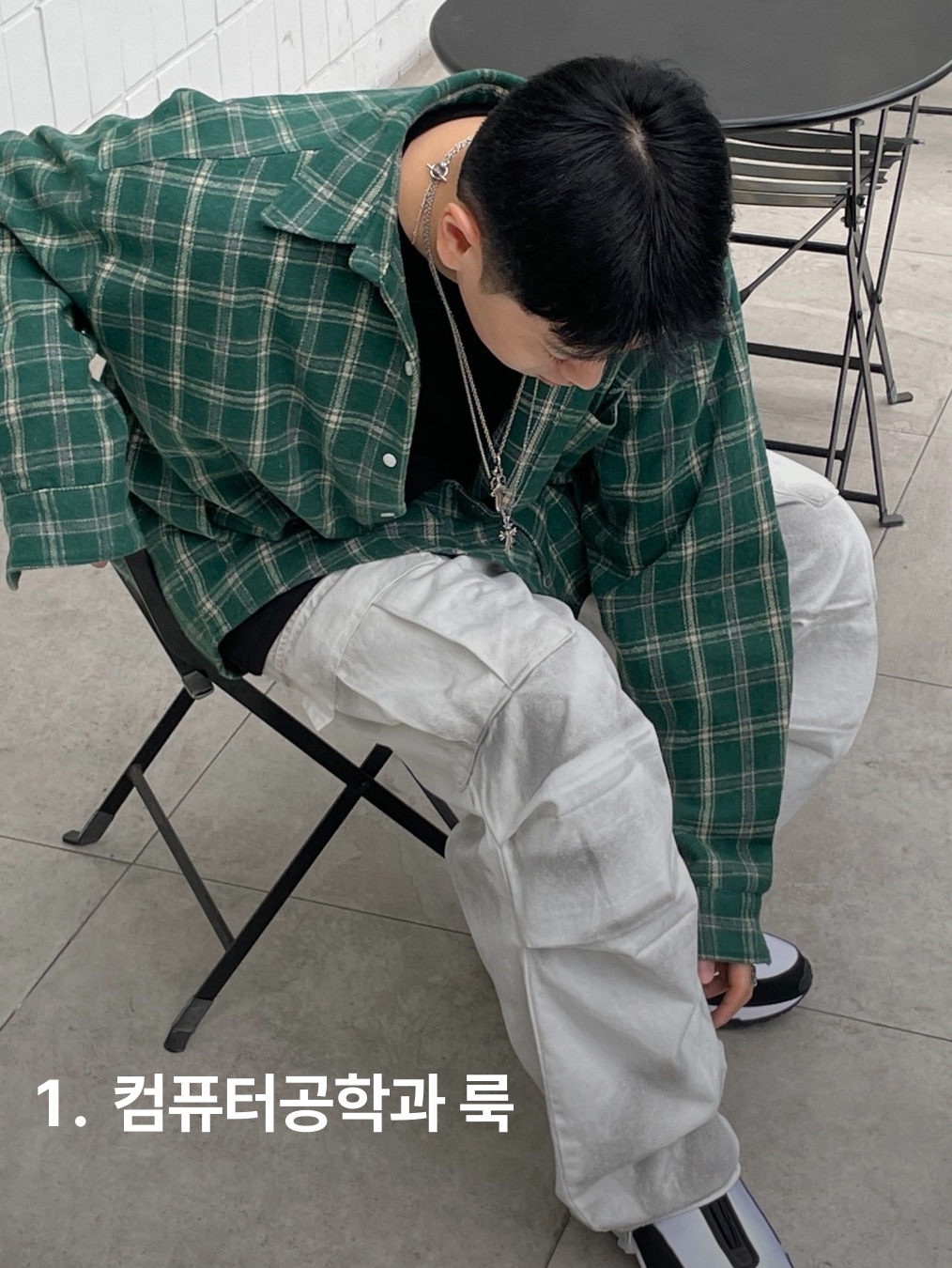 Nike x Comme des Garcons Homme Plus Air Max Sunder SP White Black, Carlyn Shearling Rizzle Brown_H74347010 착용 스타일 - 2