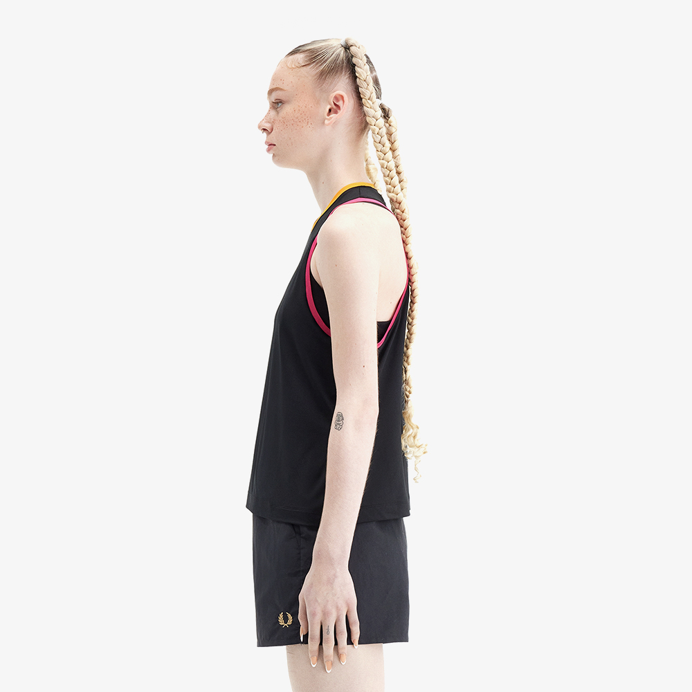 프레드페리 우먼즈 테니스 슬리브리스 블랙(Fred Perry Womens Tennis Sleeveless Black) - 3