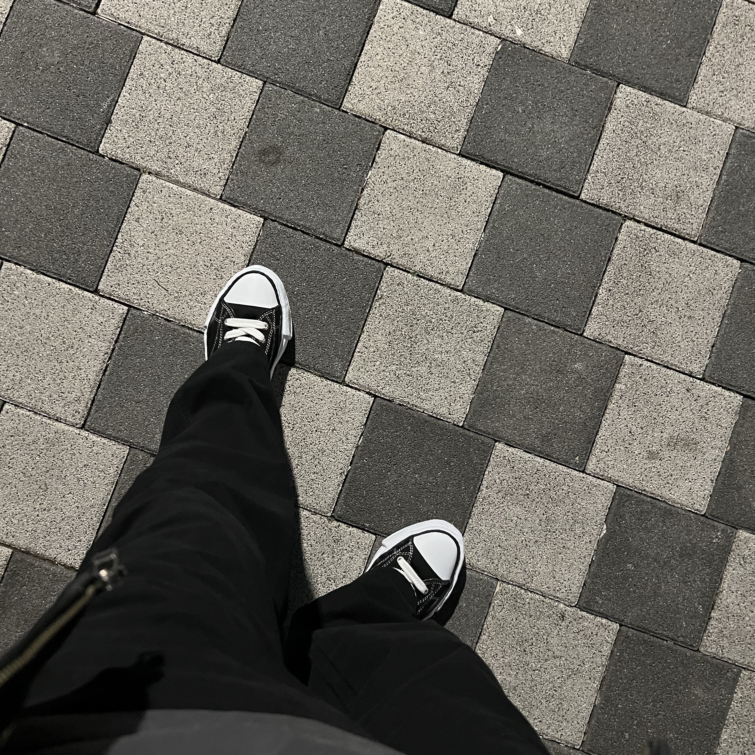Maison Mihara Yasuhiro Peterson OG Sole Canvas Low Sneakers Black 착용 스타일