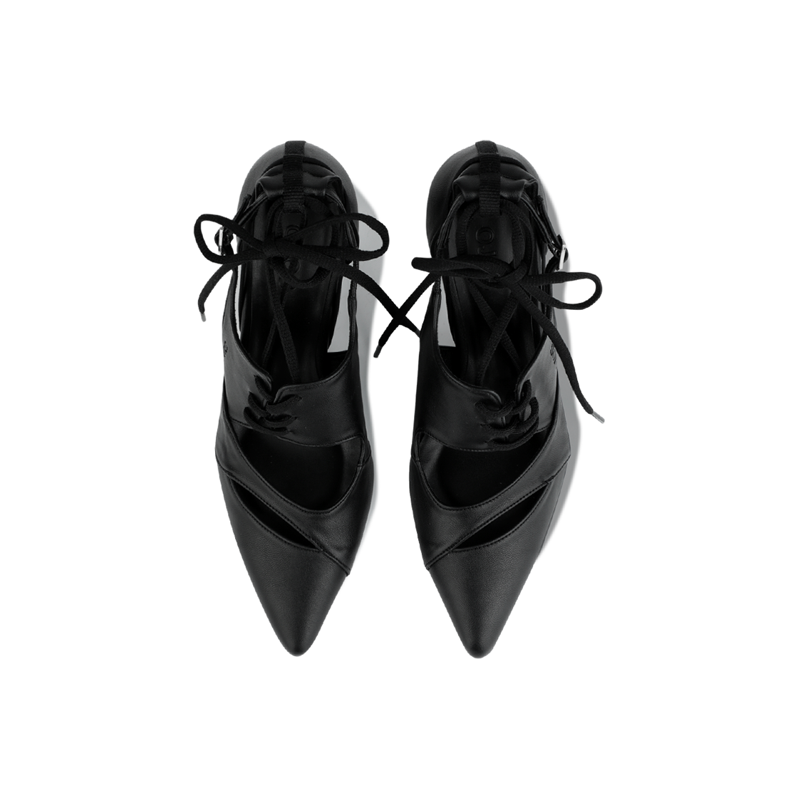 오호스 멀티스트랩 스틸레토 힐 블랙(OJOS Multistrap Stiletto Heels Black) - 2