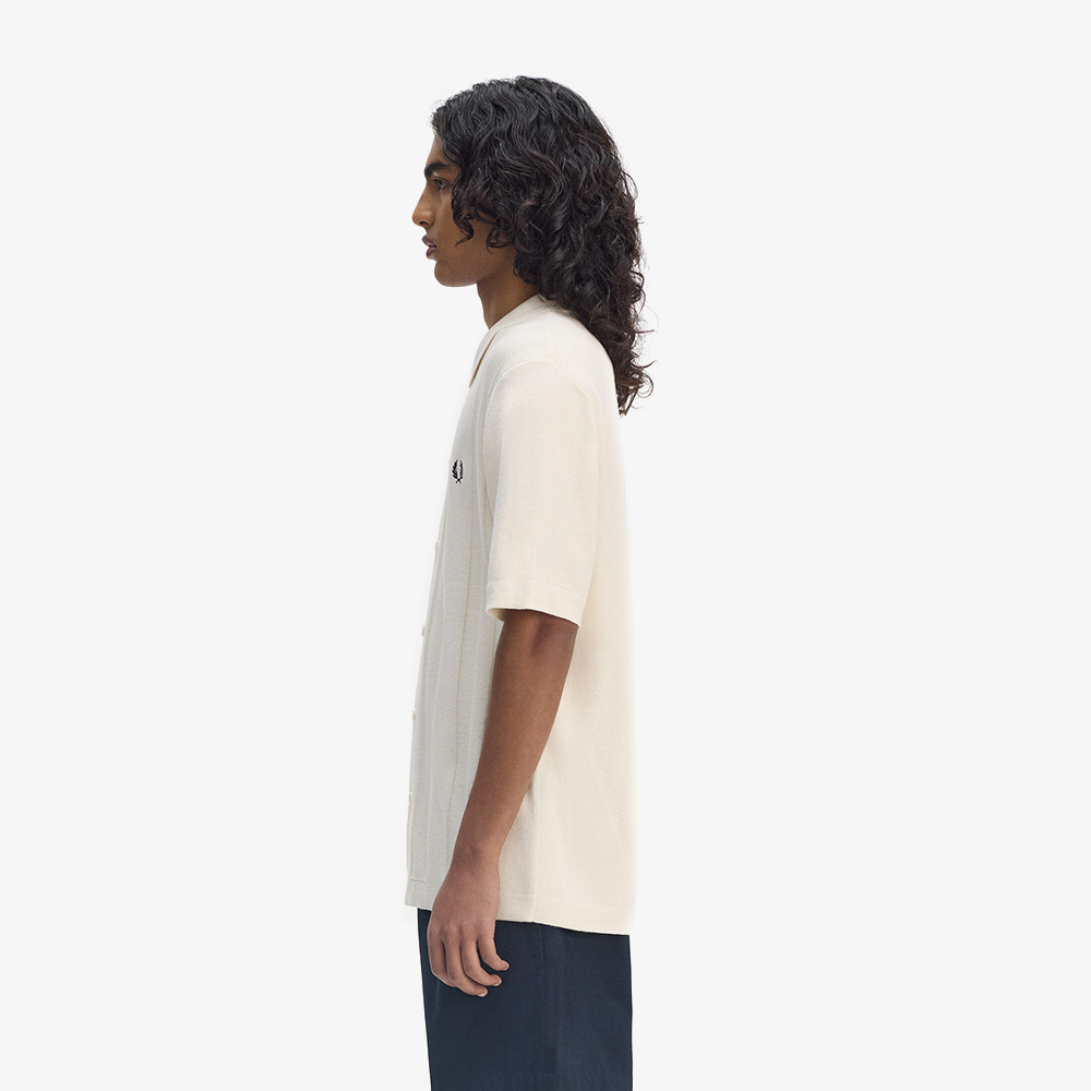 프레드페리 버튼스루 숏 슬리브 셔츠 에크루(Fred Perry Button Through Shirt Ecru) - 3