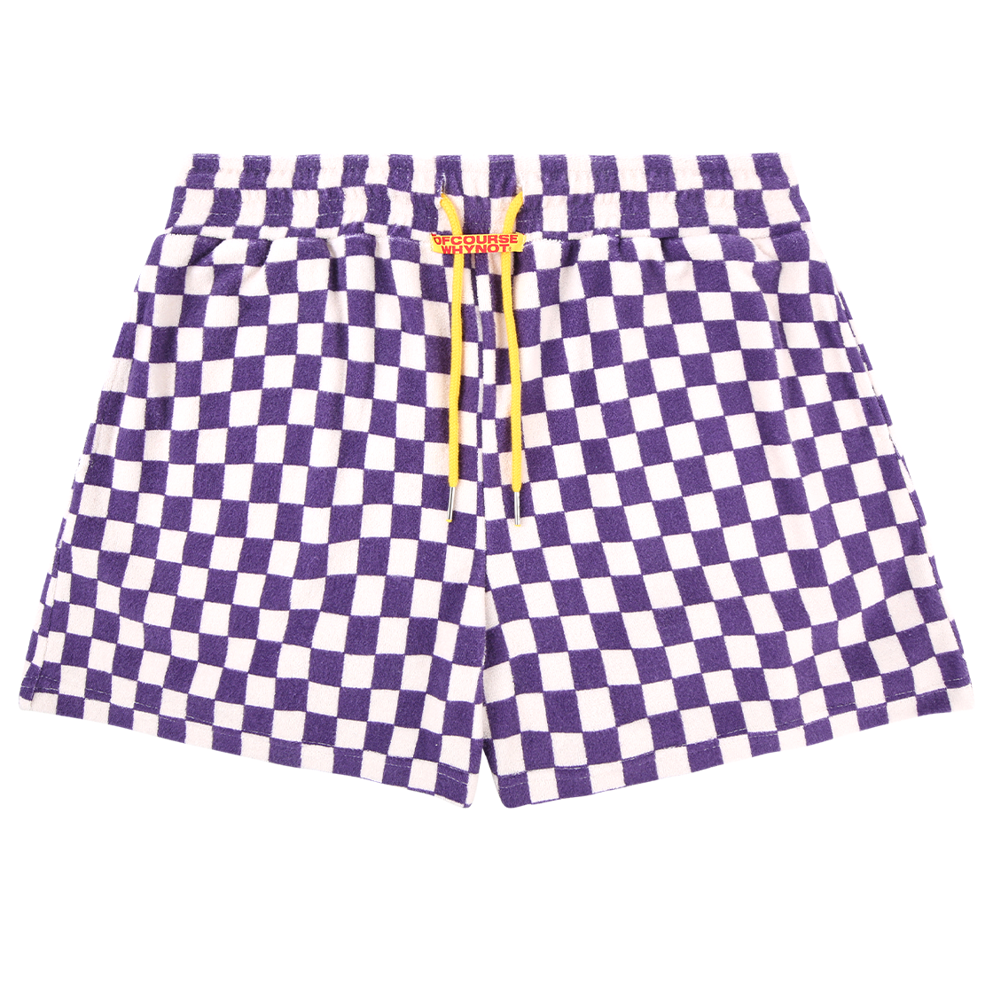 OW42PDF06_P ofcoursewhynot Everyday Holiday Chk Mini Shorts Purple