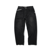 ETCE Gear Washed Denim Pants Black