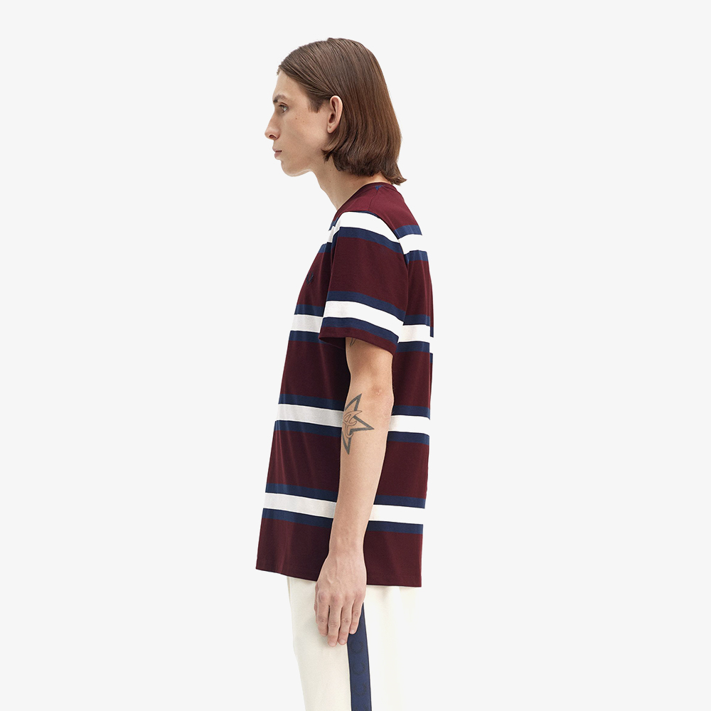 프레드페리 볼드 스트라이프 티셔츠 옥스블러드(Fred Perry Bold Stripe T-Shirt Oxblood) - 3