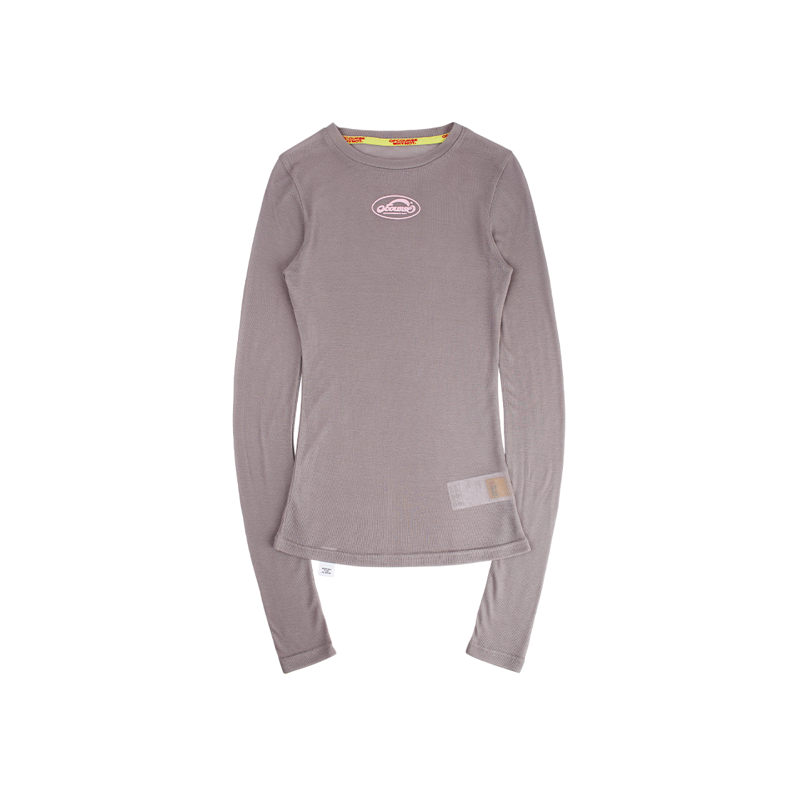 오브콜스와이낫 쎄러데이 나이트 롱슬리브 탑 그레이