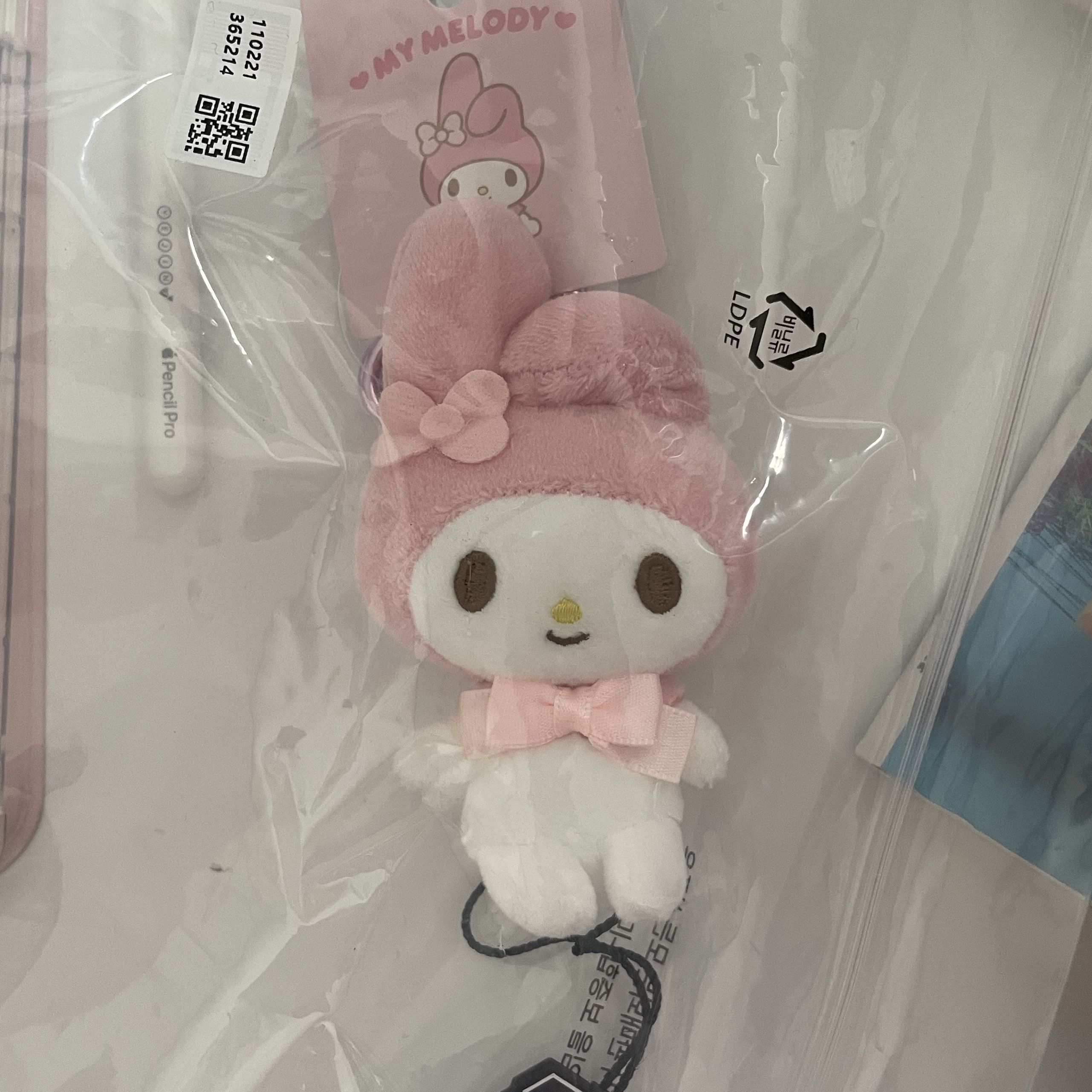 Sanrio My Melody Mini Mascot Holder 착용 스타일