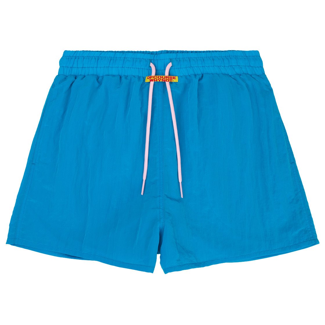 OW42PLF04_BL ofcoursewhynot My Favorite Nylon Mini Shorts Blue