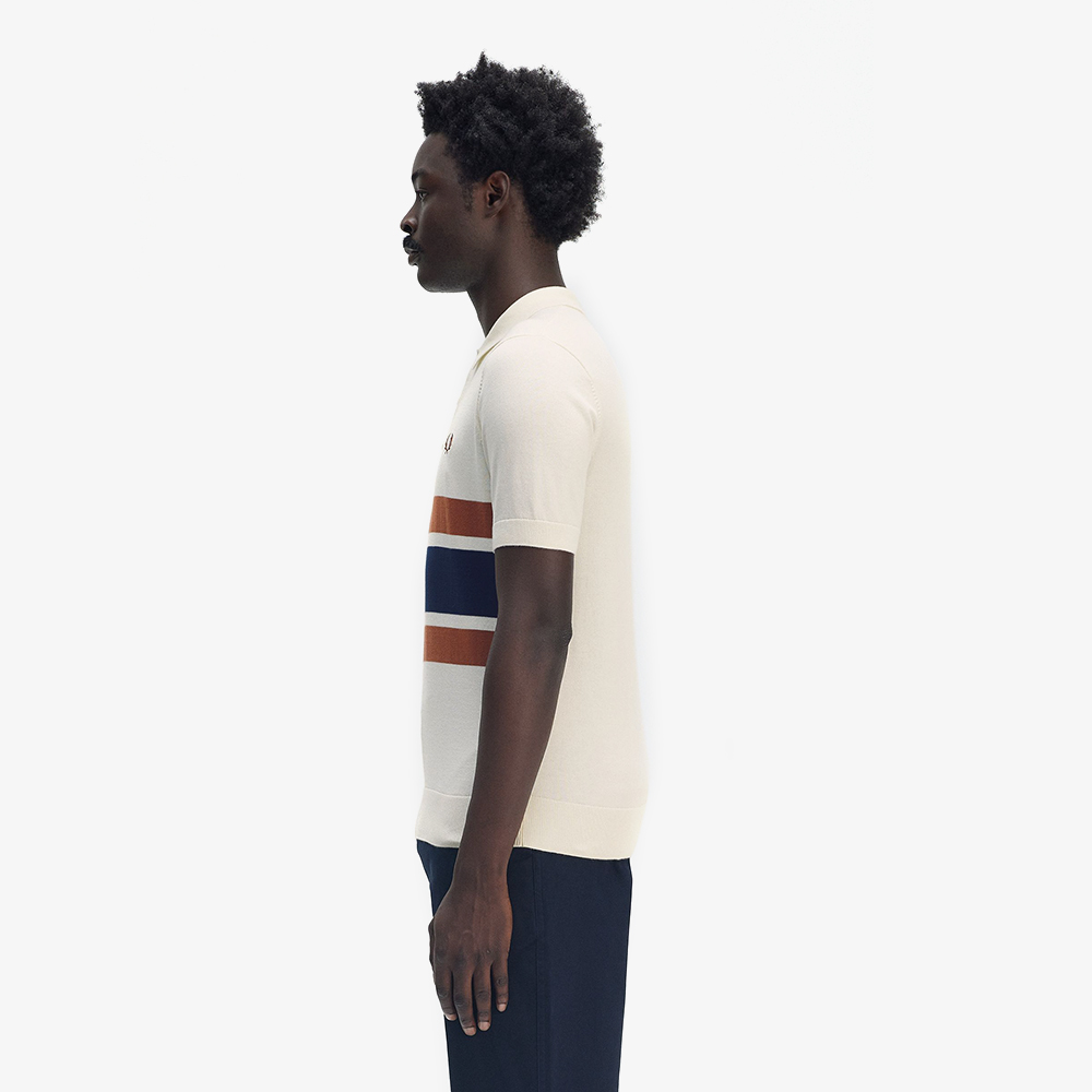프레드페리 패널 니트 셔츠 라이트 에크루(Fred Perry Panelled Knitted Shirt Light Ecru) - 3