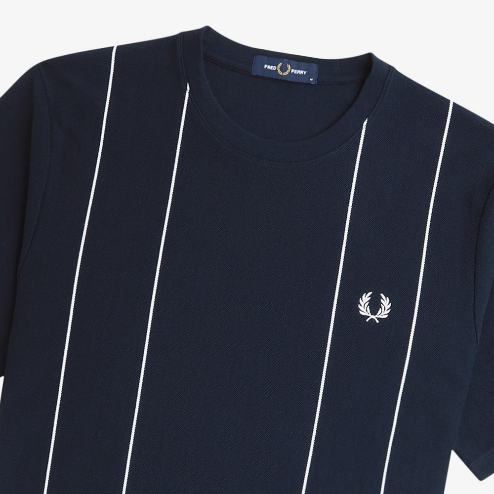 프레드페리 핀스트라이프 티셔츠 네이비(Fred Perry Pinstripe T-Shirt Navy) - 3