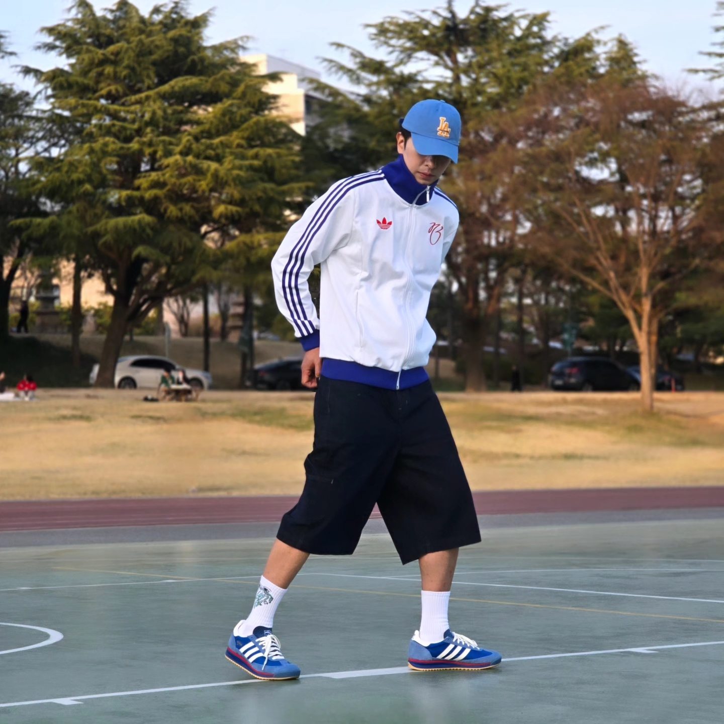 Adidas Jude Bellingham Sports Jacket White - KR Sizing, Adidas Jude Bellingham Sports Jacket White - US Sizing 착용 스타일 - 5