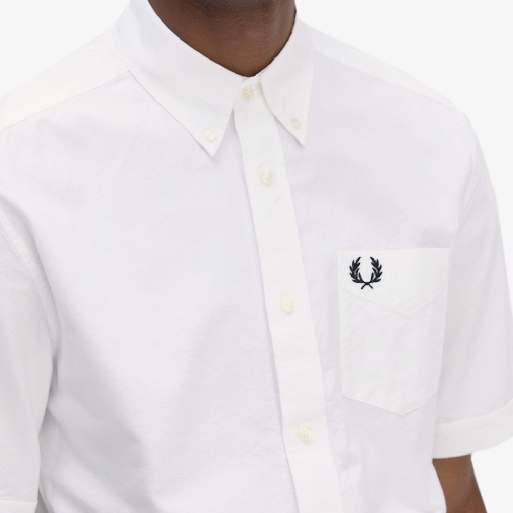 프레드페리 숏 슬리브 옥스포드 셔츠 화이트(Fred Perry S/S Oxford Shirt White) - 4