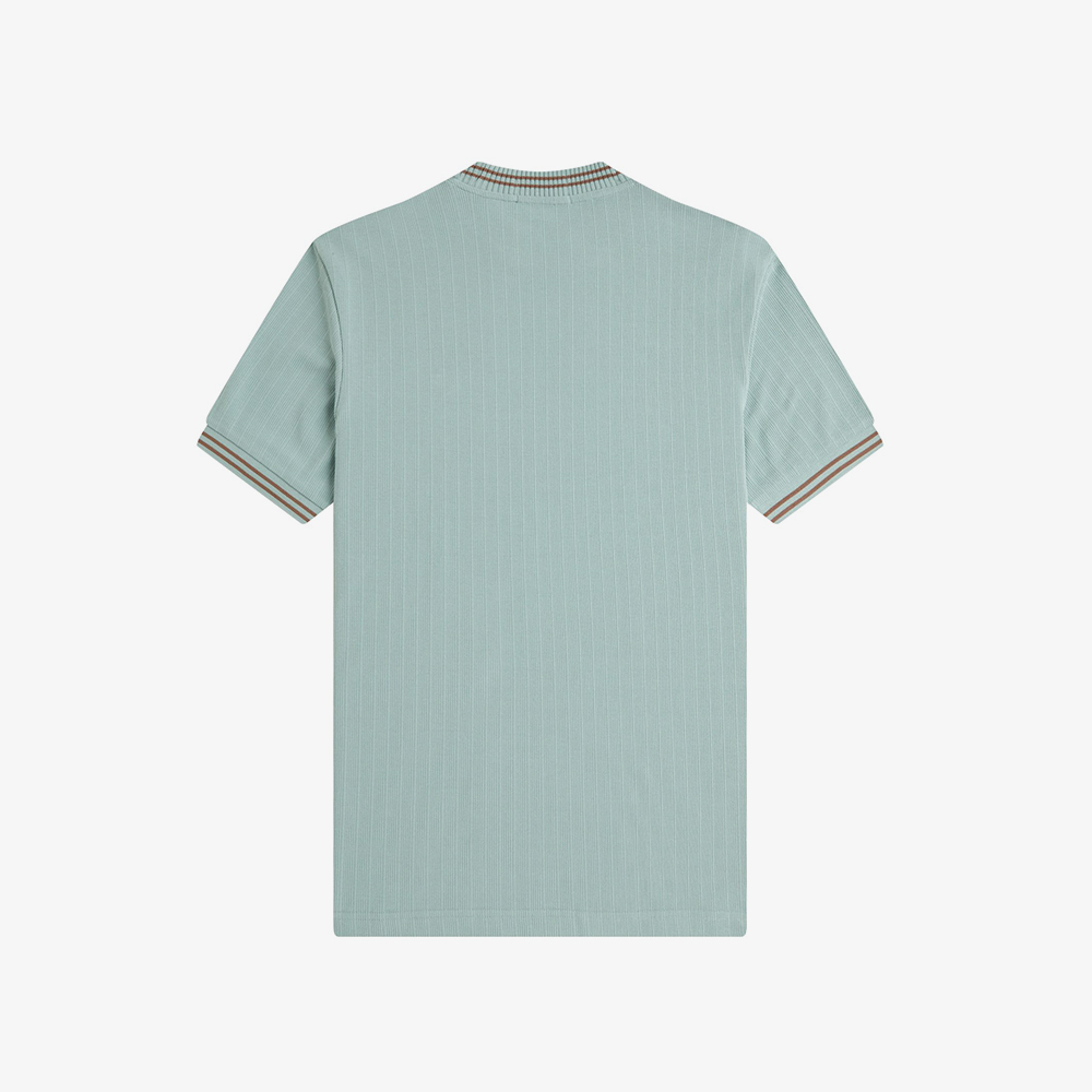 프레드페리 립 저지 티셔츠 실버 블루(Fred Perry Ribbed Jersey T-Shirt Silver Blue) - 6
