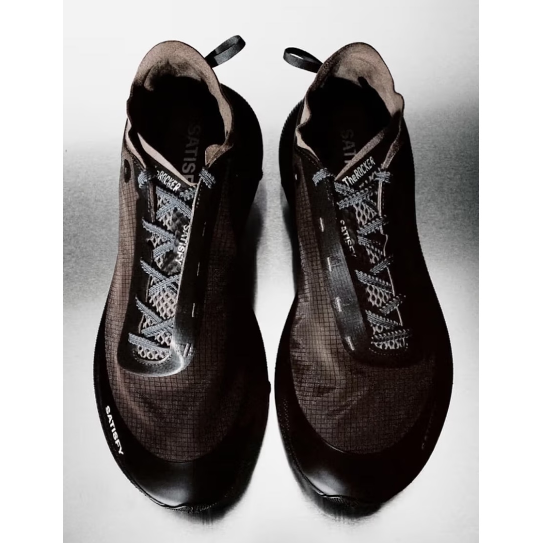 Hoka x Satisfy Mafate Speed 4 Lite Coffee, Hoka x Satisfy Mafate Speed 4 Lite Rubber 착용 스타일 - 2