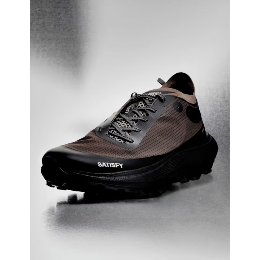 Hoka x Satisfy Mafate Speed 4 Lite Coffee, Hoka x Satisfy Mafate Speed 4 Lite Rubber 착용 스타일 - 4
