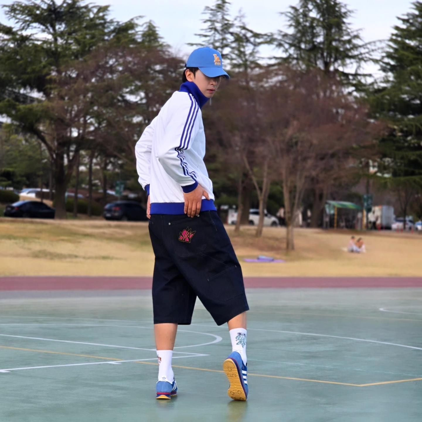 Adidas Jude Bellingham Sports Jacket White - KR Sizing, Adidas Jude Bellingham Sports Jacket White - US Sizing 착용 스타일 - 1