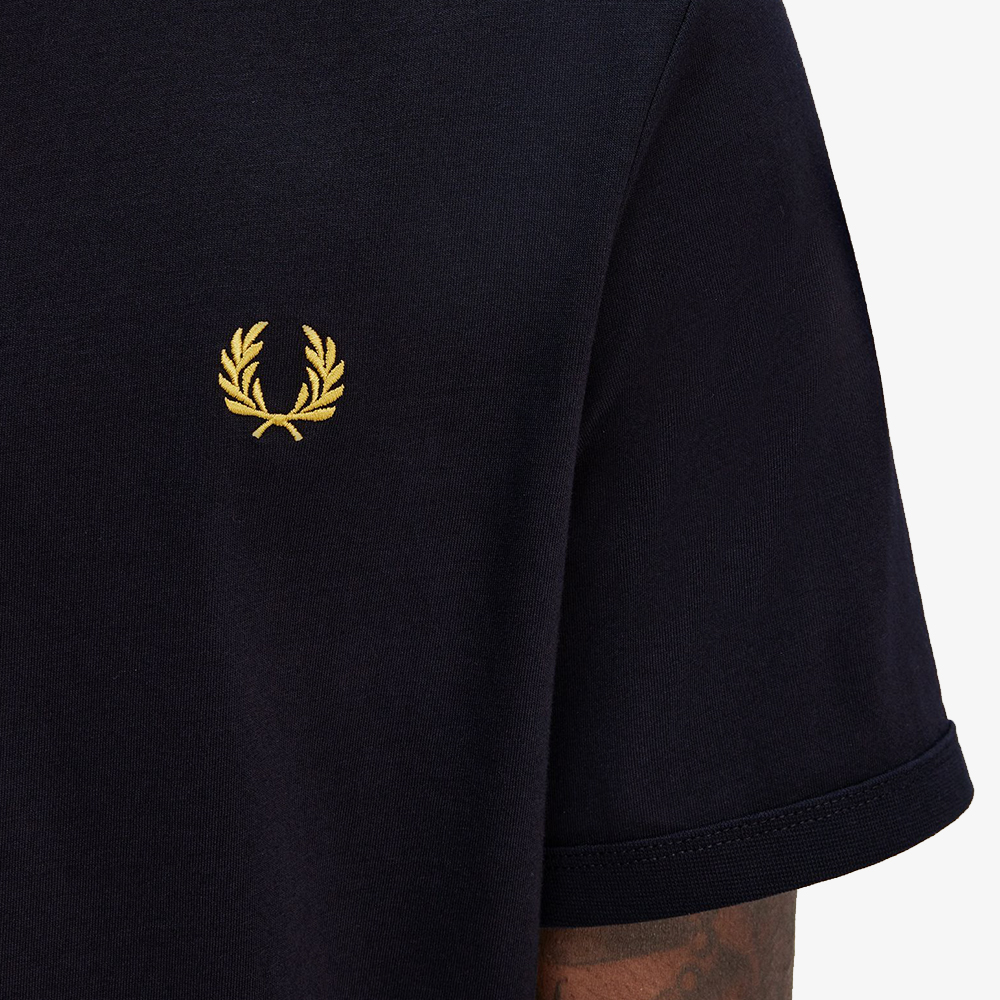 프레드페리 링어 티셔츠 네이비/허니콤(Fred Perry Ringer T-Shirt Navy/Honeycomb) - 5