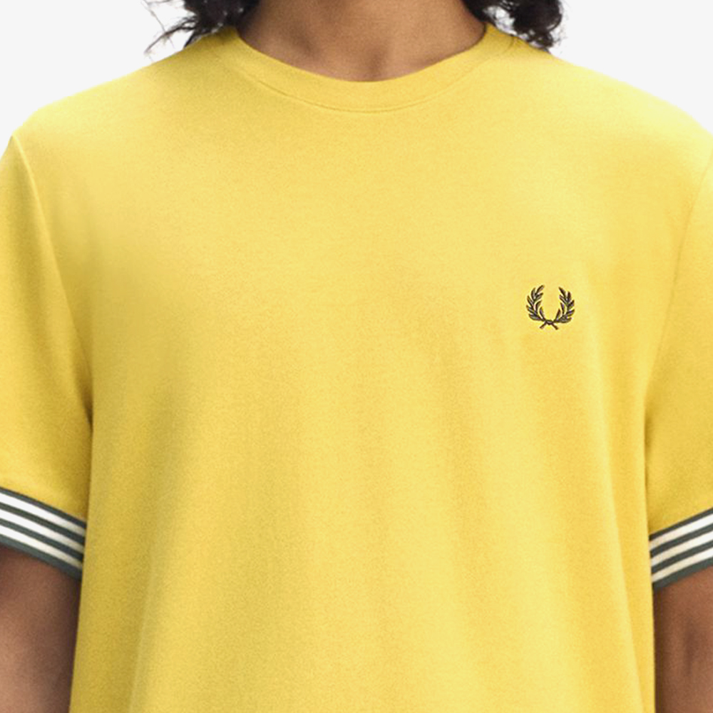 프레드페리 스트라이프 커프 티셔츠 허니콤(Fred Perry Striped Cuff T-Shirt Honeycomb) - 6