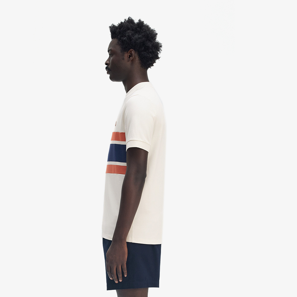 프레드페리 패널 티셔츠 라이트 에크루(Fred Perry Panelled T-Shirt Light Ecru) - 3
