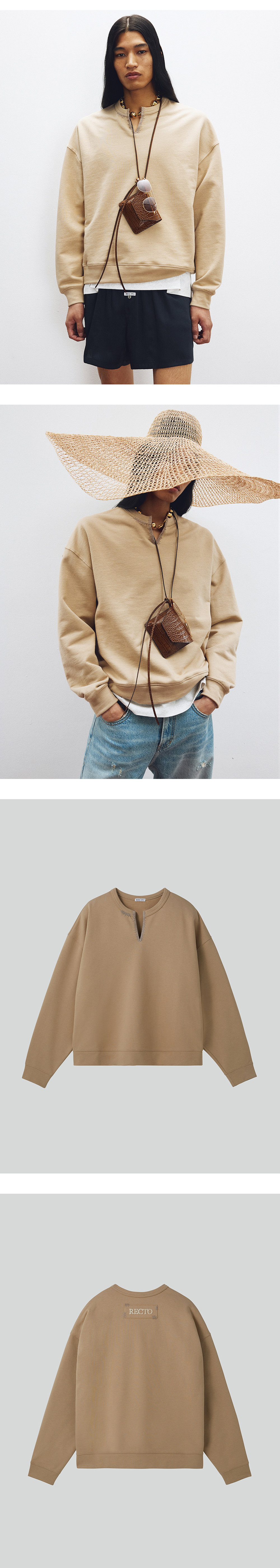 [RECTO] RC CUT & EMBROIDERY SWEATSHIRT ☆関税込☆ RECTO - Official Website