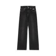 Revenge Spike Cross Embroidered Denim Pant Black - 25SS