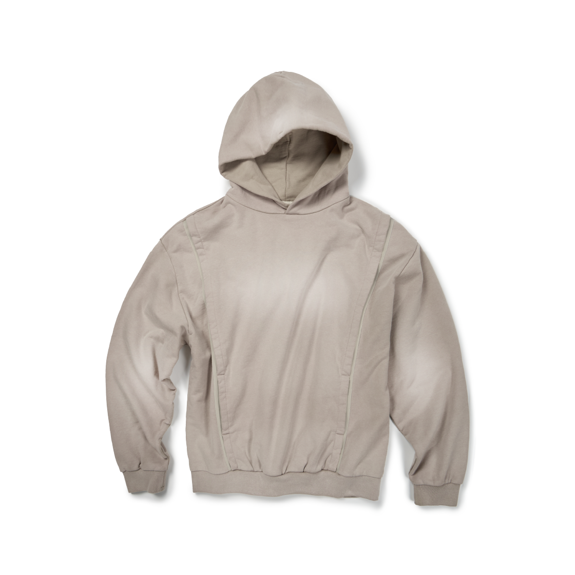 이티씨이 에이치비 테이프 워시드 후디 베이지(ETCE H.B Tape Washed Hoodie Beige) - 1