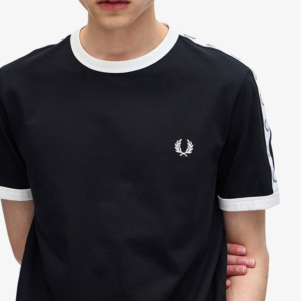 프레드페리 테잎 링어 티셔츠 블랙(Fred Perry Taped Ringer T-Shirt Black) - 3