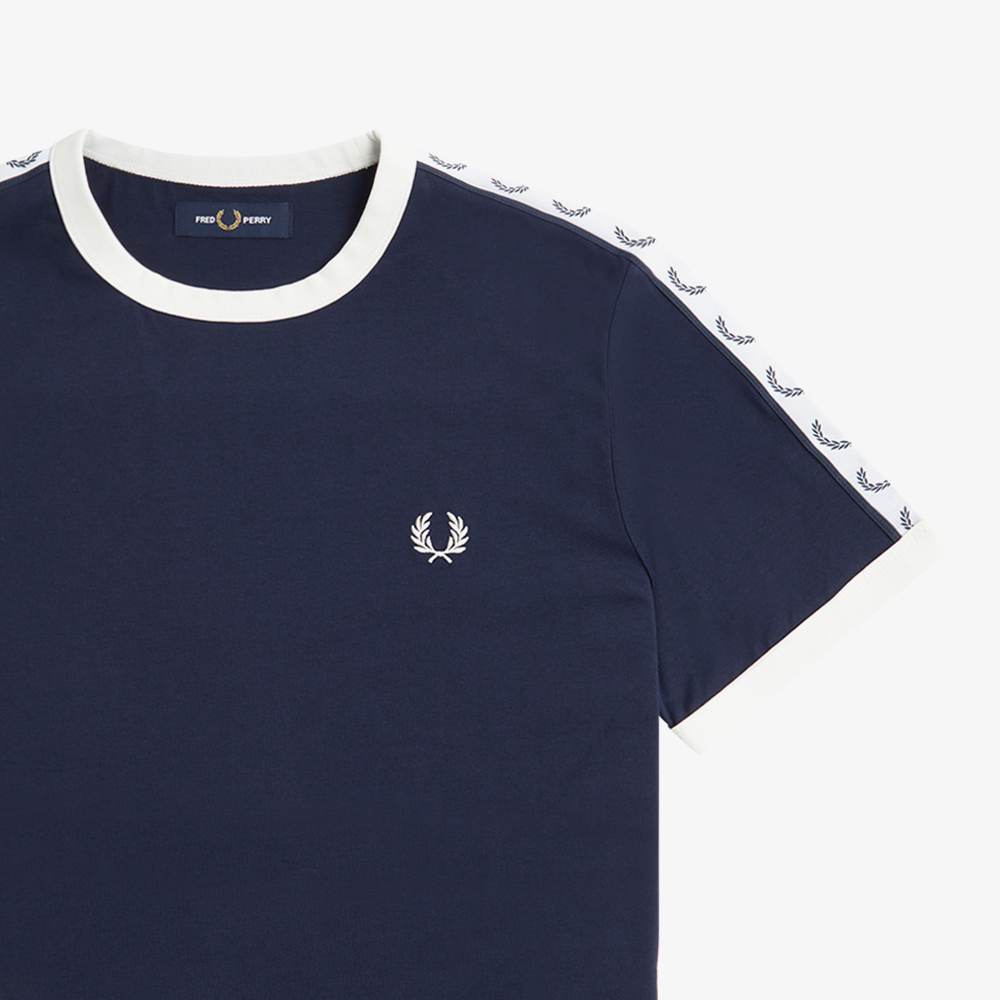 프레드페리 테잎 링어 티셔츠 카본 블루(Fred Perry Taped Ringer T-Shirt Carbon Blue) - 5