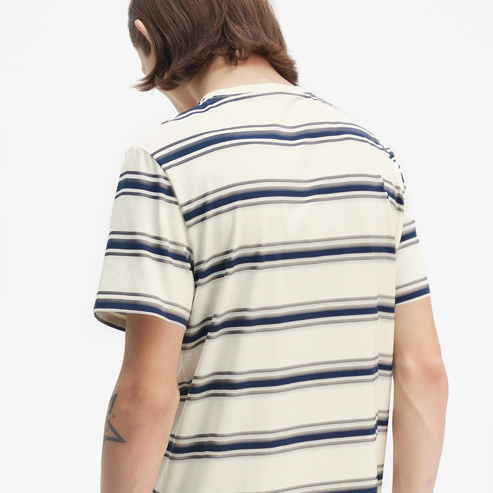 프레드페리 파인 스트라이프 티셔츠 에크루(Fred Perry Fine Stripe T-Shirt Ecru) - 5