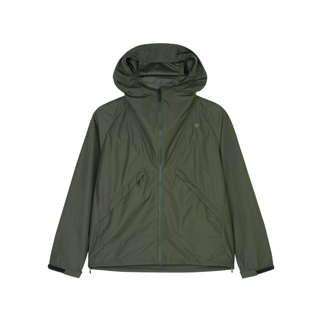 골드윈 립스탑 후드 자켓 다크 올리브 - 25SS(Goldwin Rip-Stop Hooded Jacket Dark Olive - 25SS)