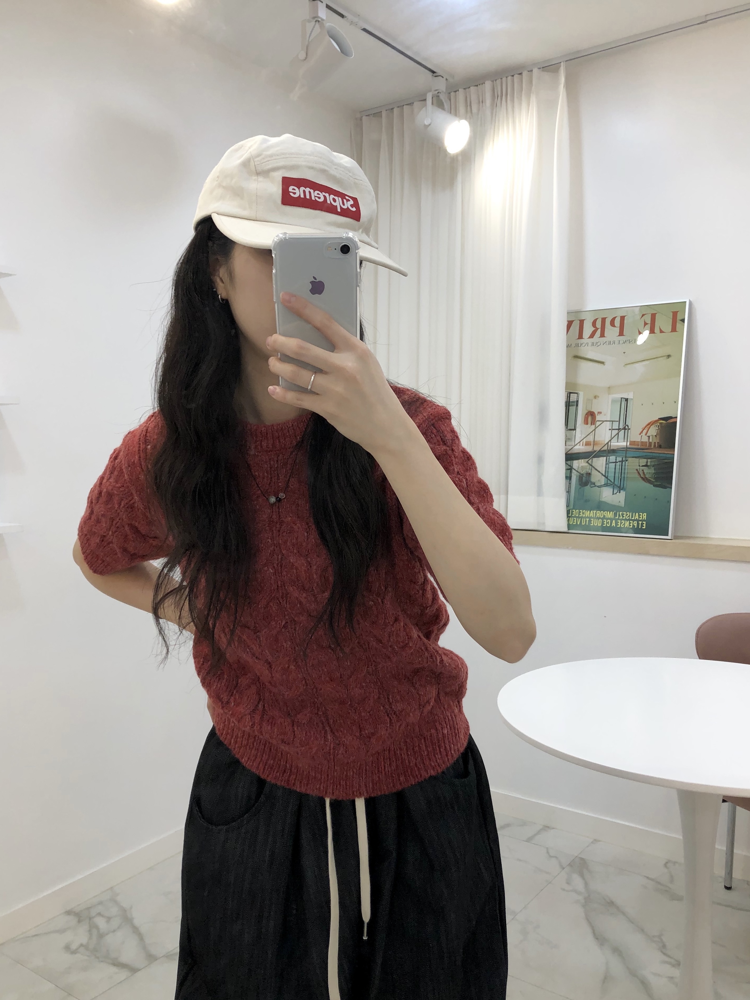 Supreme Washed Chino Twill Camp Cap Natural - 24SS 착용 스타일 - 4