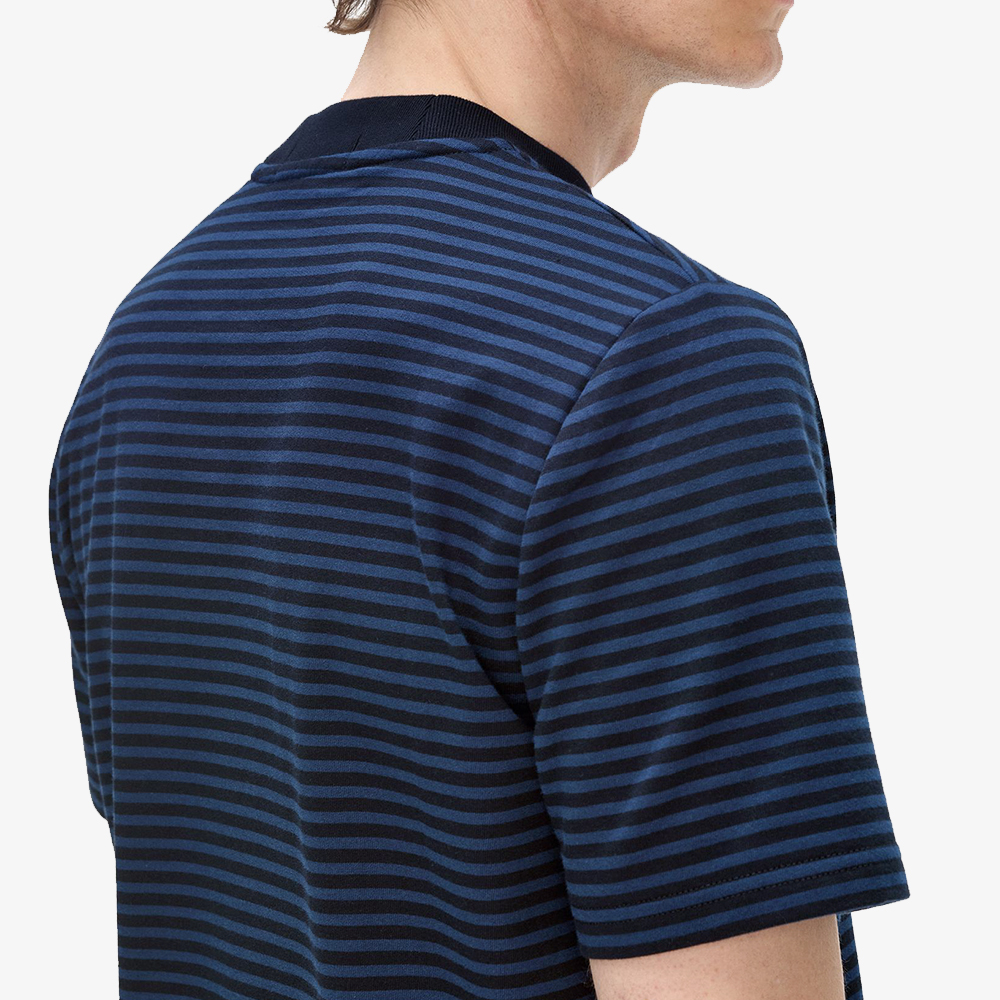 프레드페리 파인 스트라이프 티셔츠 네이비/테니스 블루(Fred Perry Fine Stripe T-Shirt Navy/Tennis Blue) - 6