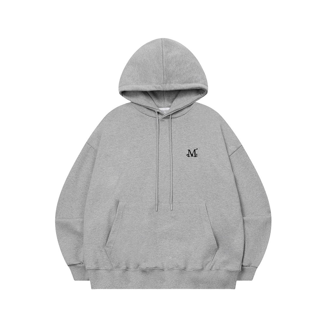 무센트 원형 백 로고 후드티 그레이(MUCENT Arc Back Logo Hoodie Gray) - 2