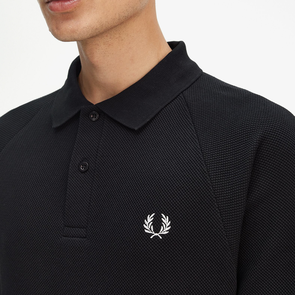 프레드페리 텍스쳐드 피케 폴로 셔츠 블랙(Fred Perry Textured Pique Polo Shirt Black) - 6