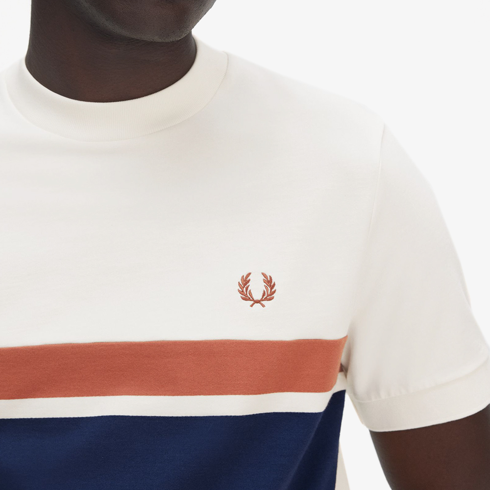 프레드페리 패널 티셔츠 라이트 에크루(Fred Perry Panelled T-Shirt Light Ecru) - 5